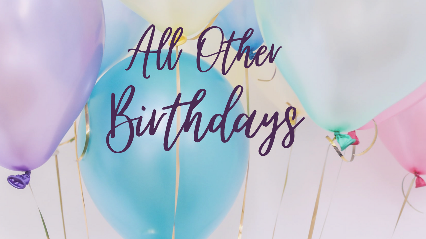 Marquee Birthday Messages - November-June
